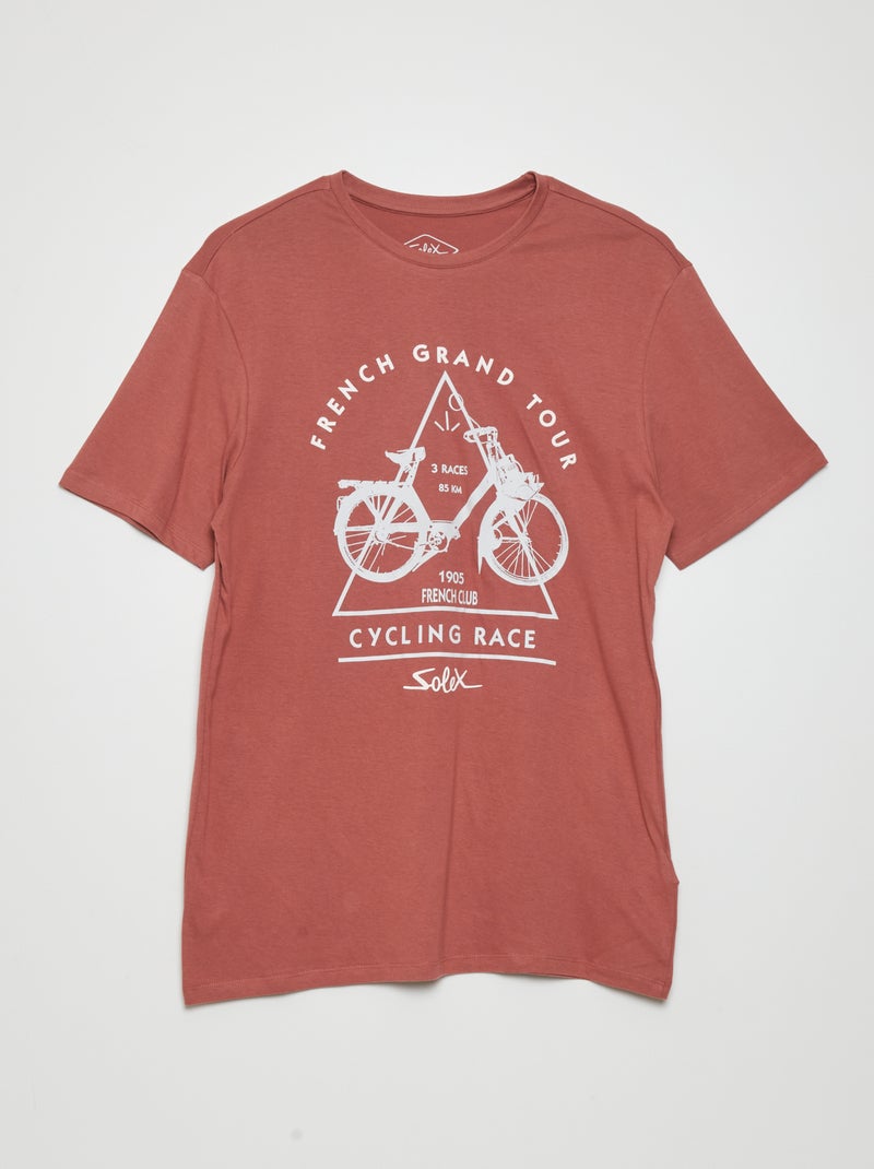 T-shirt com estampado à frente ROSA - Kiabi