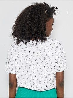 T-shirt com estampado 'A Pequena Sereia' - Kiabi