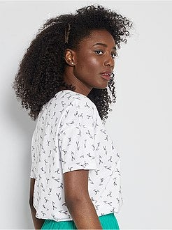 T-shirt com estampado 'A Pequena Sereia' - Kiabi