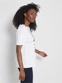T-shirt com estampado 'A Pequena Sereia' - Kiabi