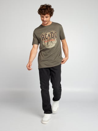 T-shirt com estampado AC/DC