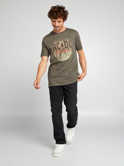 T-shirt com estampado AC/DC - Kiabi