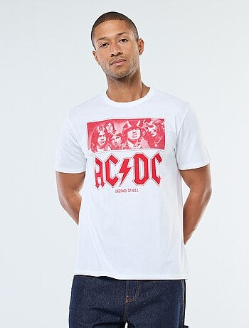 T-shirt com estampado 'AC/DC' de manga curta