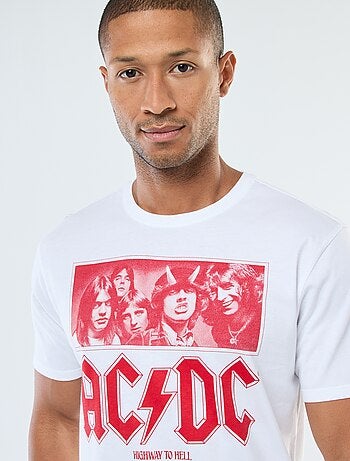 T-shirt com estampado 'AC/DC' de manga curta
