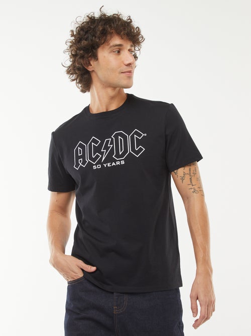 T-shirt com estampado 'AC/DC' de manga curta - Kiabi