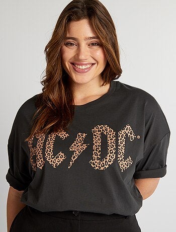 T-shirt com estampado 'AC/DC' - Kiabi