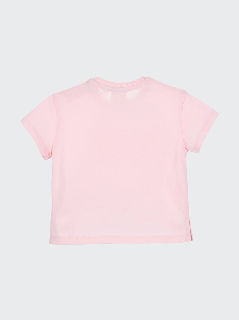 T-shirt com estampado 'AC/DC' ROSA - Kiabi