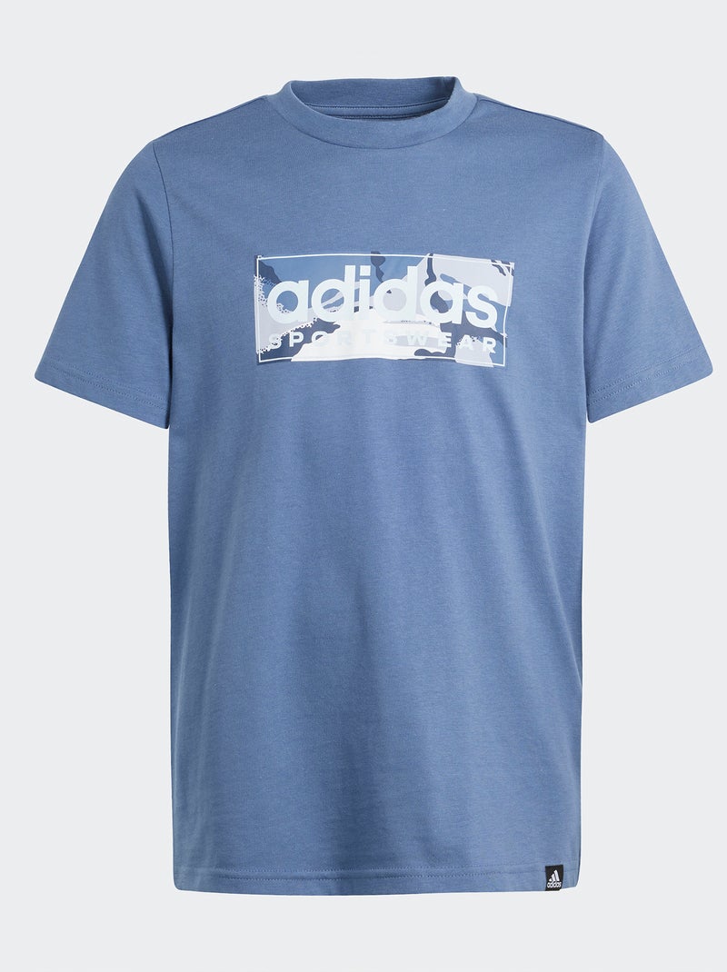 T-shirt com estampado 'Adidas' AZUL - Kiabi