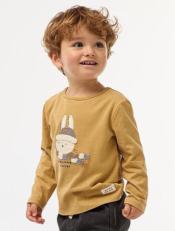 T-shirt com estampado animado