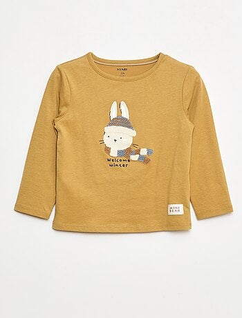 T-shirt com estampado animado