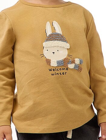 T-shirt com estampado animado