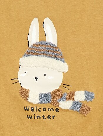 T-shirt com estampado animado