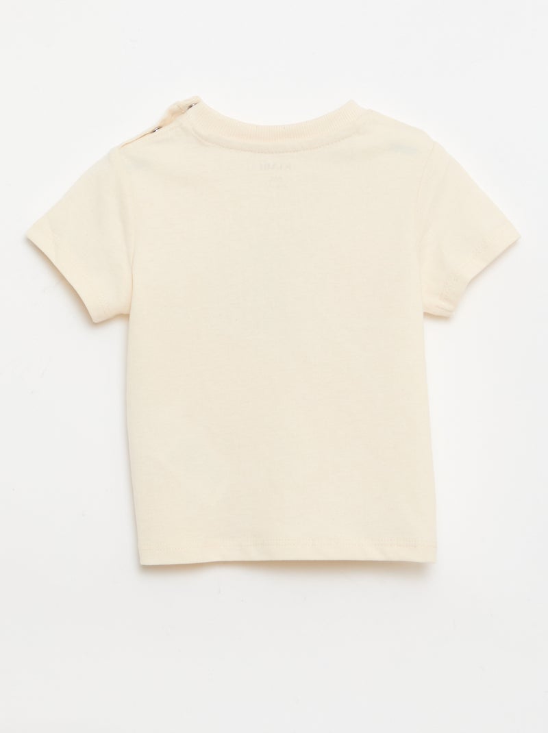 T-shirt com estampado animado Branco - Kiabi