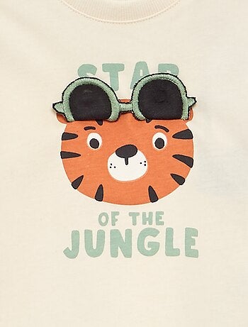 T-shirt com estampado animado