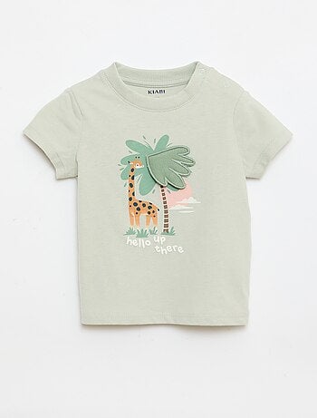 T-shirt com estampado animado