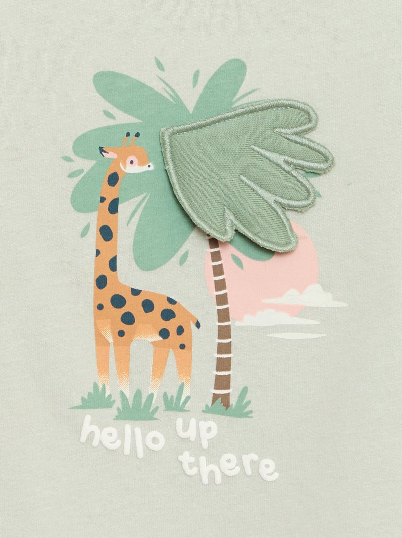 T-shirt com estampado animado Verde - Kiabi
