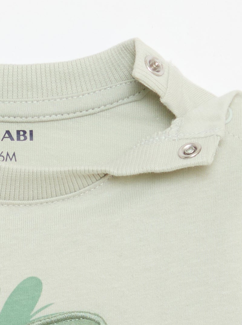 T-shirt com estampado animado Verde - Kiabi