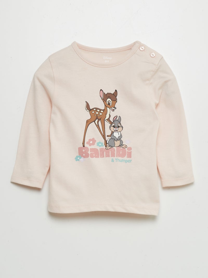 T-shirt com estampado 'Bambi' ROSA - Kiabi