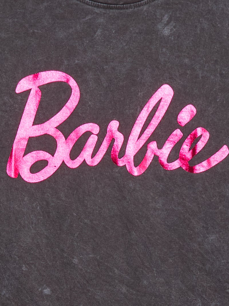 T-shirt com estampado 'Barbie' PRETO - Kiabi