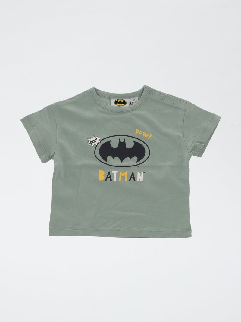 T-shirt com estampado 'Batman' Verde - Kiabi