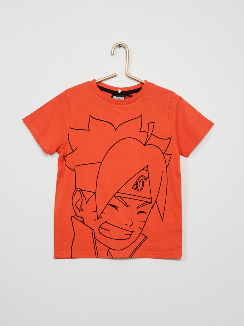 T-shirt com estampado 'Boruto' LARANJA - Kiabi