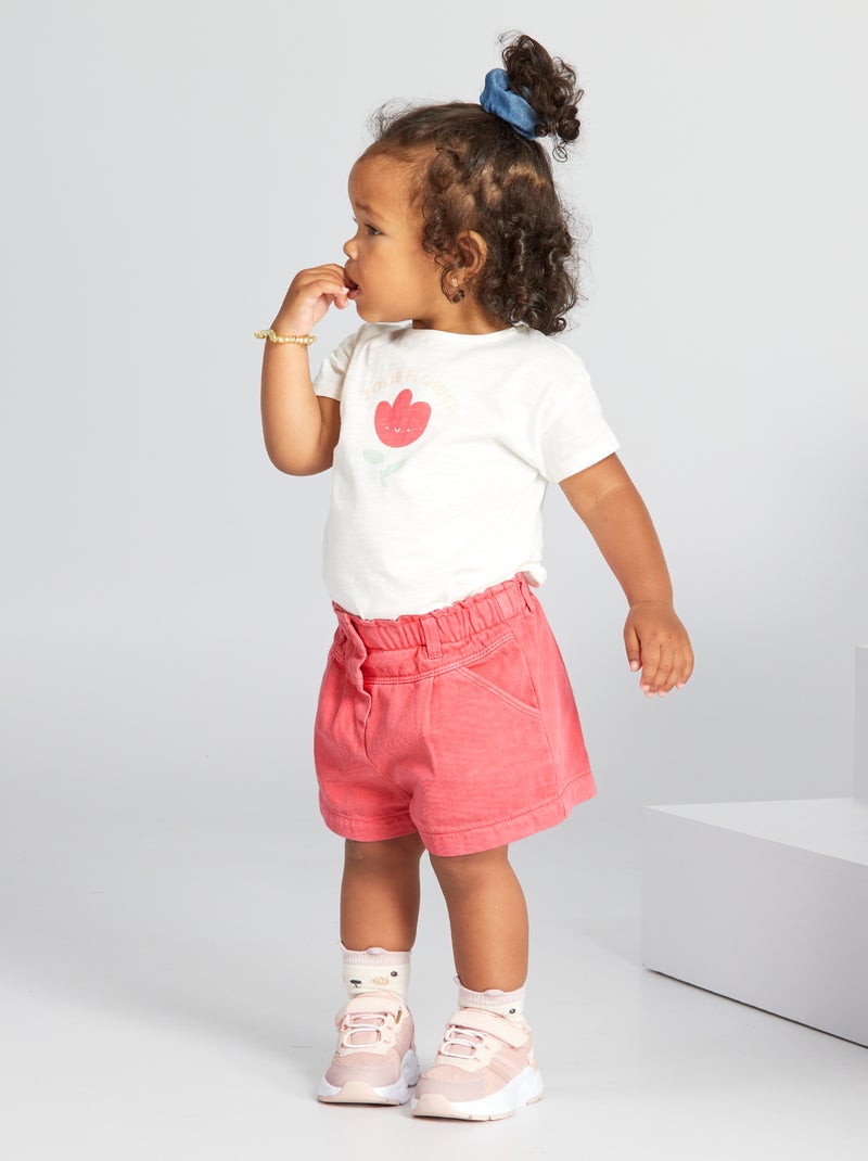 T-shirt com estampado BRANCO - Kiabi