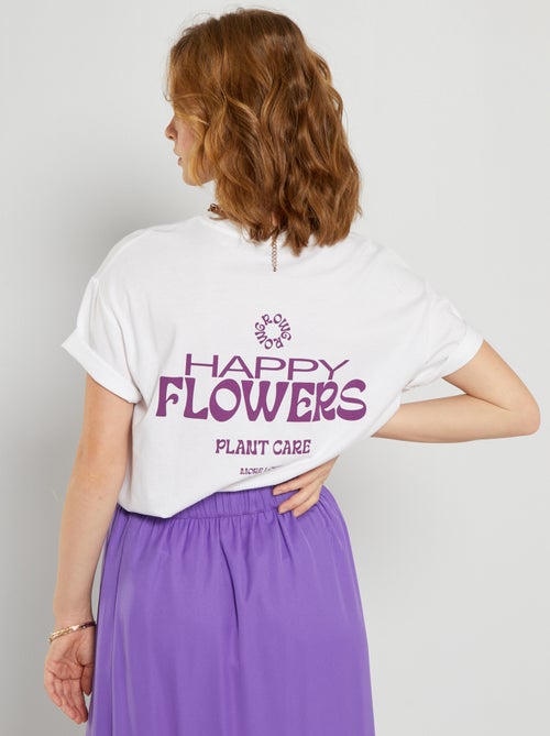 T-shirt com estampado - Kiabi