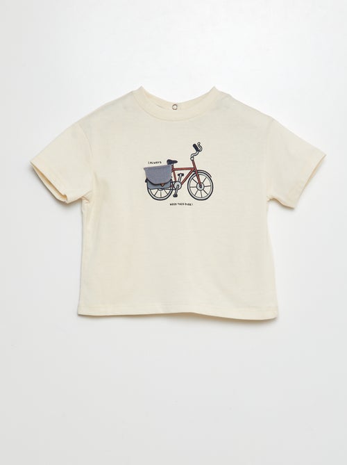 T-shirt com estampado - Kiabi