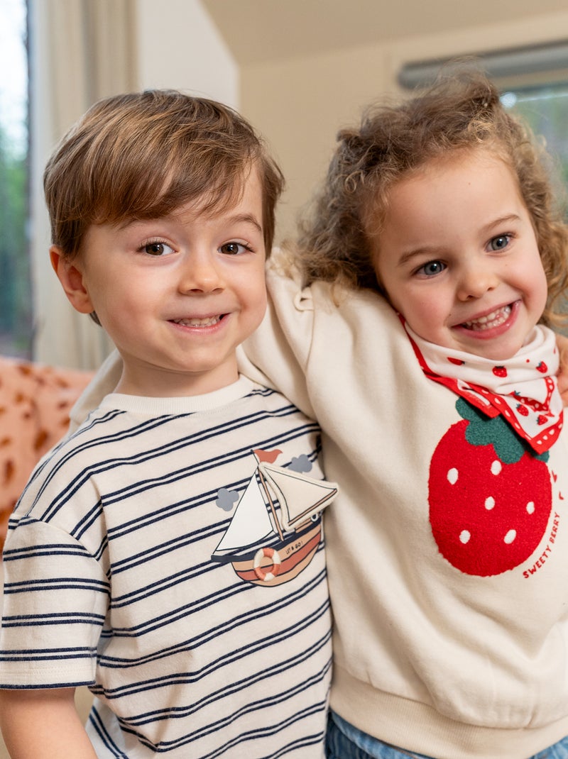 T-shirt com estampado BRANCO - Kiabi