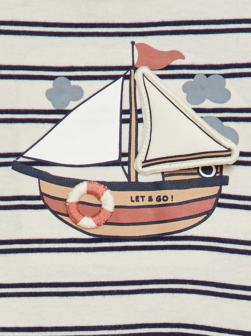 T-shirt com estampado BRANCO - Kiabi