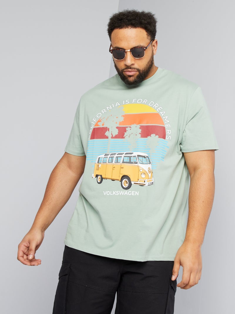T-shirt com estampado 'California' VERDE - Kiabi