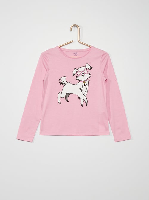 T-shirt com estampado 'cão' - Kiabi