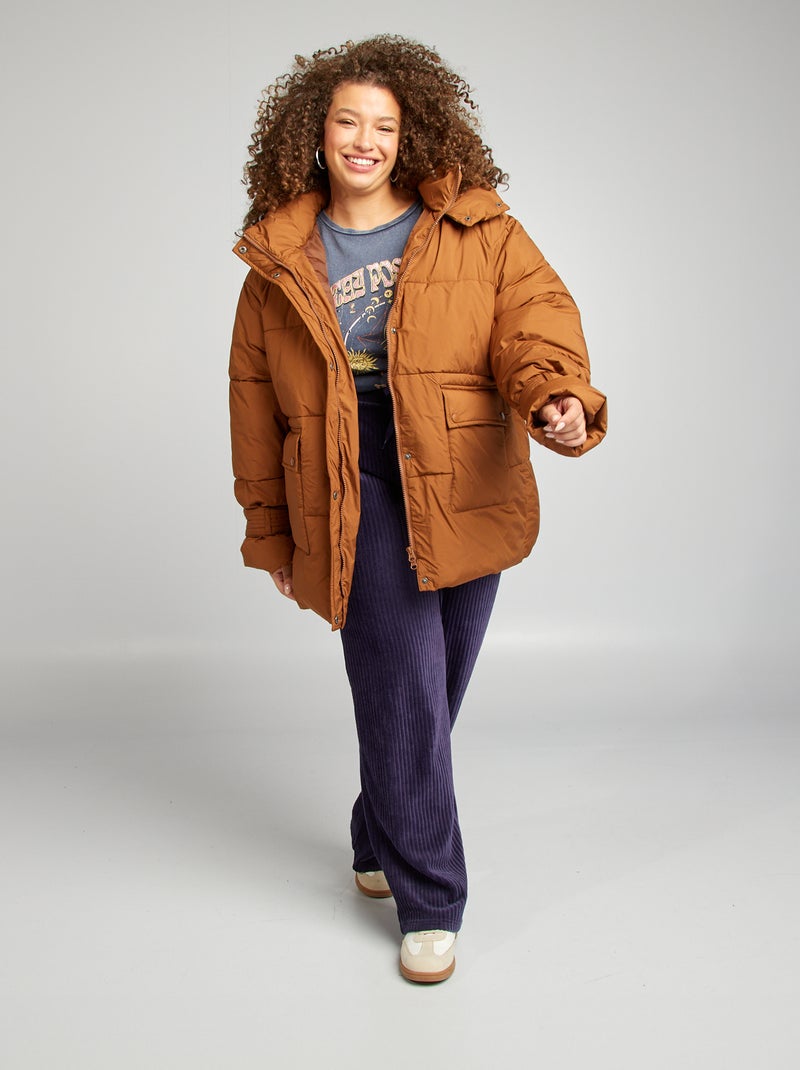 T-shirt com estampado 'Carmakoma' AZUL - Kiabi