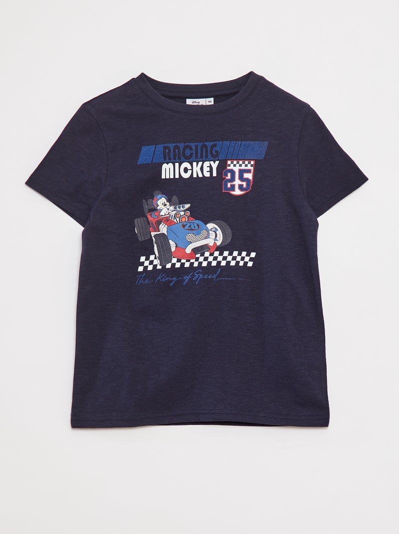 T-shirt com estampado 'Carros' de corte largo Azul - Kiabi
