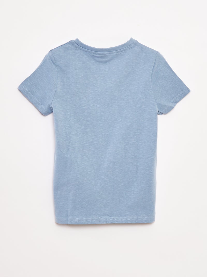 T-shirt com estampado 'Carros' de corte largo Azul - Kiabi