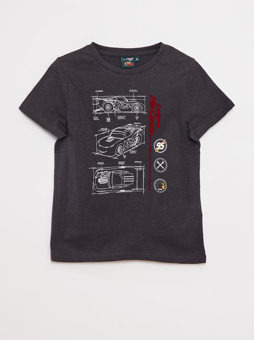 T-shirt com estampado 'Carros' de corte largo - Kiabi