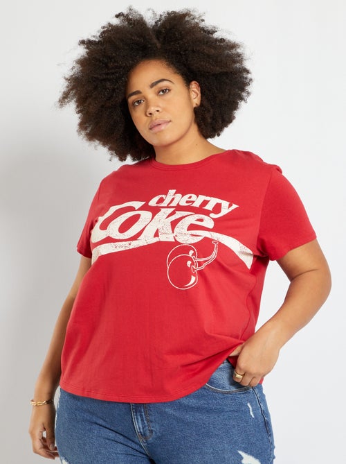 T-shirt com estampado 'Coca-Cola' - Kiabi