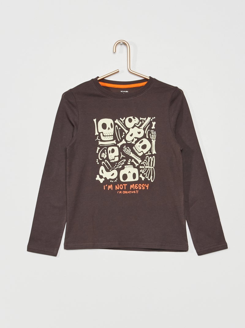 T-shirt com estampado 'Cool dogs' CINZA - Kiabi