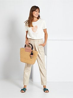 T-shirt com estampado 'coração' - Kiabi