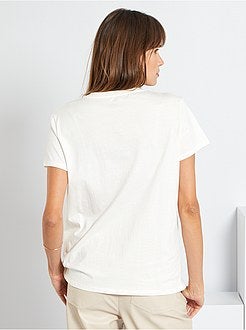 T-shirt com estampado 'coração' - Kiabi