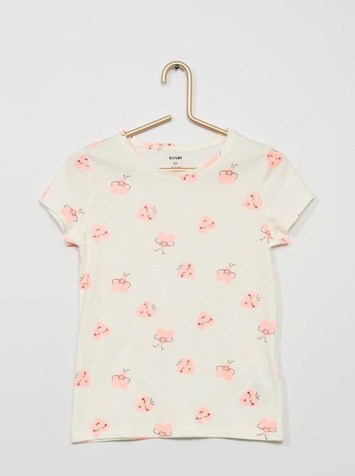 T-shirt com estampado 'corações' - Kiabi