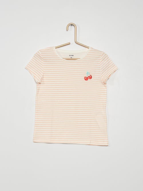 T-shirt com estampado 'corações' - Kiabi