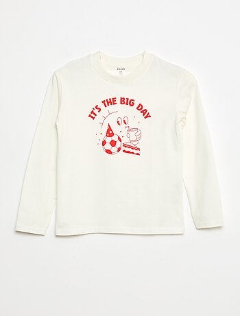 T-shirt com estampado de aniversário