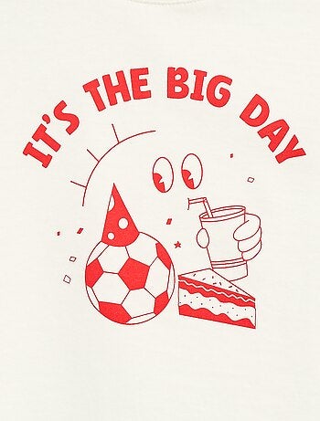 T-shirt com estampado de aniversário