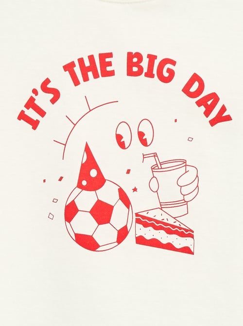 T-shirt com estampado de aniversário - Kiabi