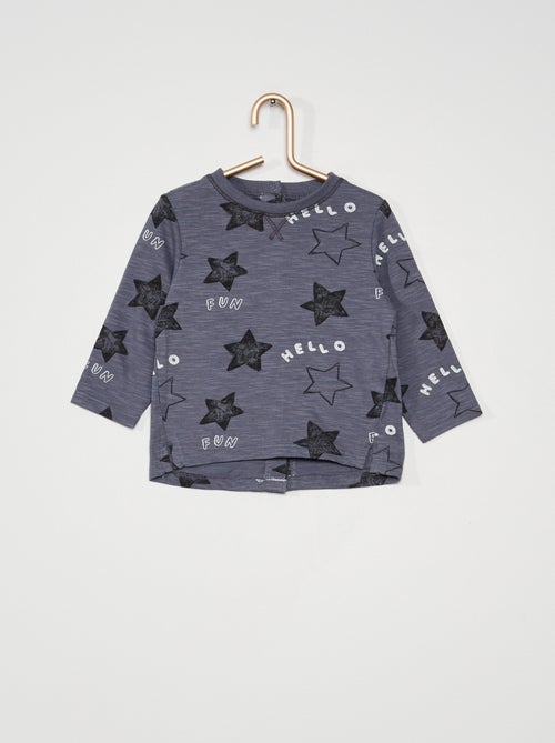 T-shirt com estampado de estrelas - Kiabi