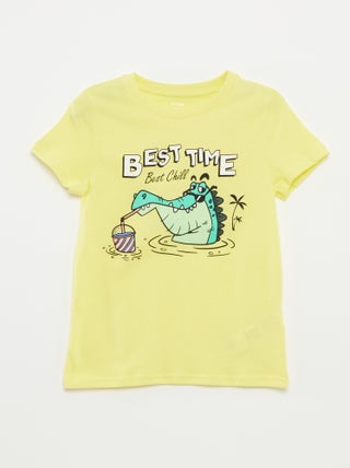 T-shirt com estampado de fantasia