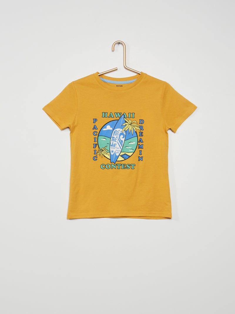 T-shirt com estampado de fantasia AMARELO - Kiabi