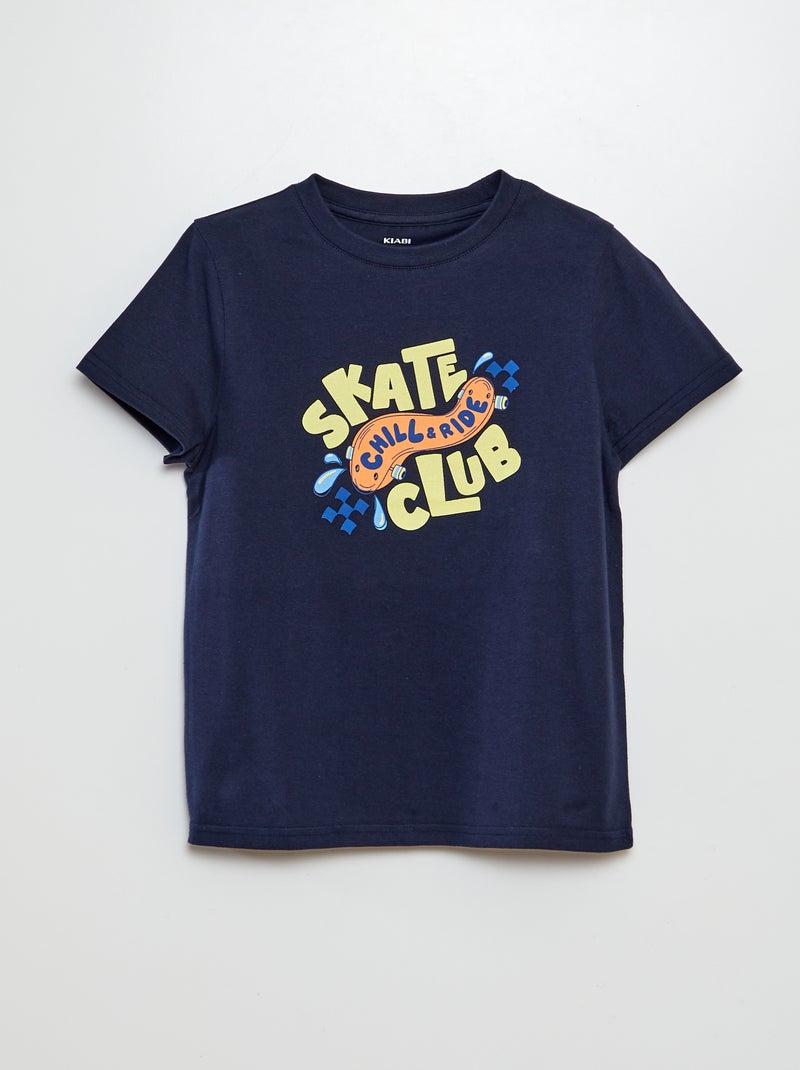 T-shirt com estampado de fantasia AZUL - Kiabi