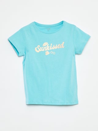 T-shirt com estampado de fantasia